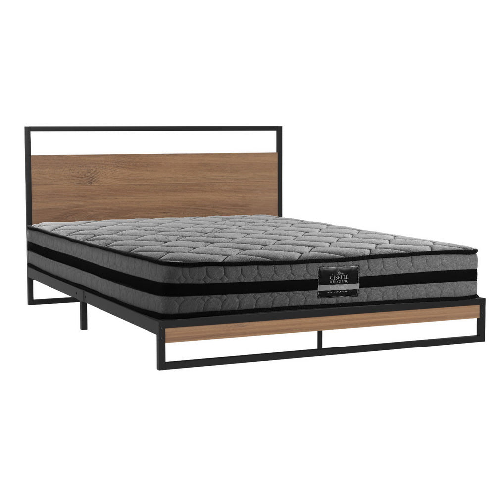 Artiss DANE Double Bed Frame with Pocket Spring Mattress
