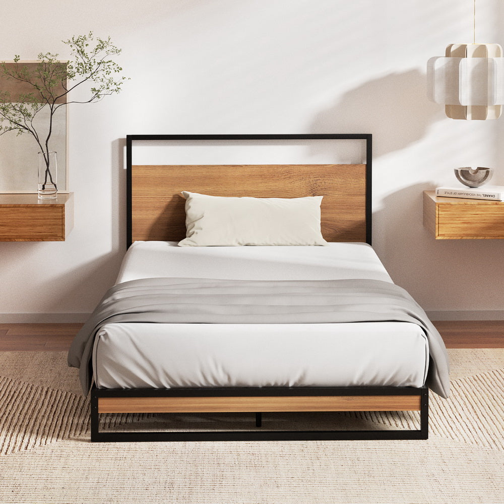 Artiss DANE King Single Bed Frame with Pocket Spring Mattress