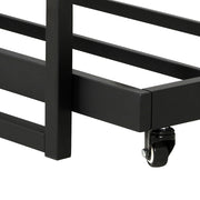 Artiss Bed Frame 2x Single Size Metal Trundle Daybed DEAN MBED-C-DEAN-S-BK-AB