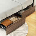 Artiss 2x Bed Frame Storage Drawers Trundle Black MBED-C-DRAW-WALX2