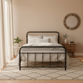 Artiss Bed Frame Metal Bed Frame LEO - King Single(Black) MBED-C-LEO-KS-BK