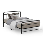 Artiss Bed Frame Metal Bed Frame LEO - King Single(Black) MBED-C-LEO-KS-BK