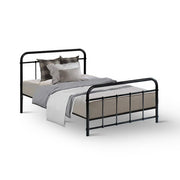 Artiss Bed Frame Metal Bed Frame LEO - Single (Black) MBED-C-LEO-S-BK