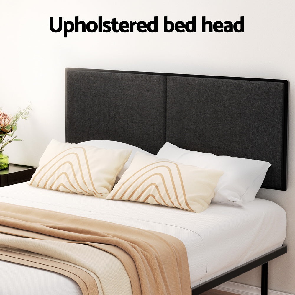 Artiss NOE Black Double Metal Bed Frame MBED-C-NOE-D-BK-AB