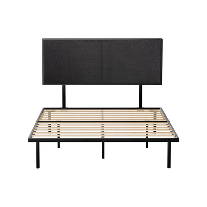 Artiss Bed Frame Queen Size Metal Frame NOE MBED-C-NOE-Q-BK-AB