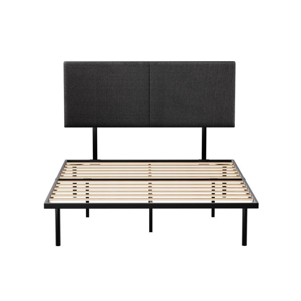 Artiss NOR Black Double Metal Bed Frame MBED-C-NOR-D-BK-AB