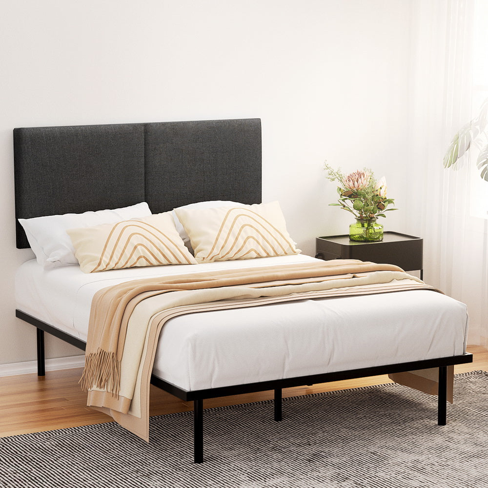 Artiss NOR Black Double Metal Bed Frame MBED-C-NOR-D-BK-AB
