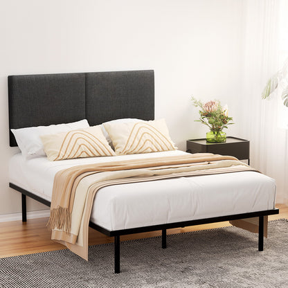 Artiss Bed Frame Double Size Metal Frame NOR MBED-C-NOR-D-BK-AB