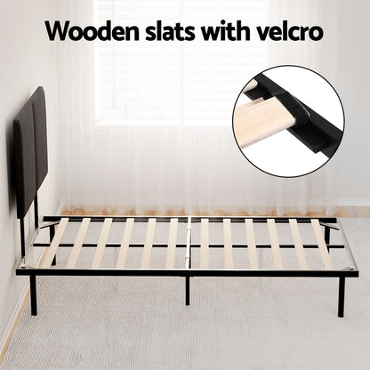 Artiss Bed Frame King Single Size Metal Frame NOR MBED-C-NOR-KS-BK