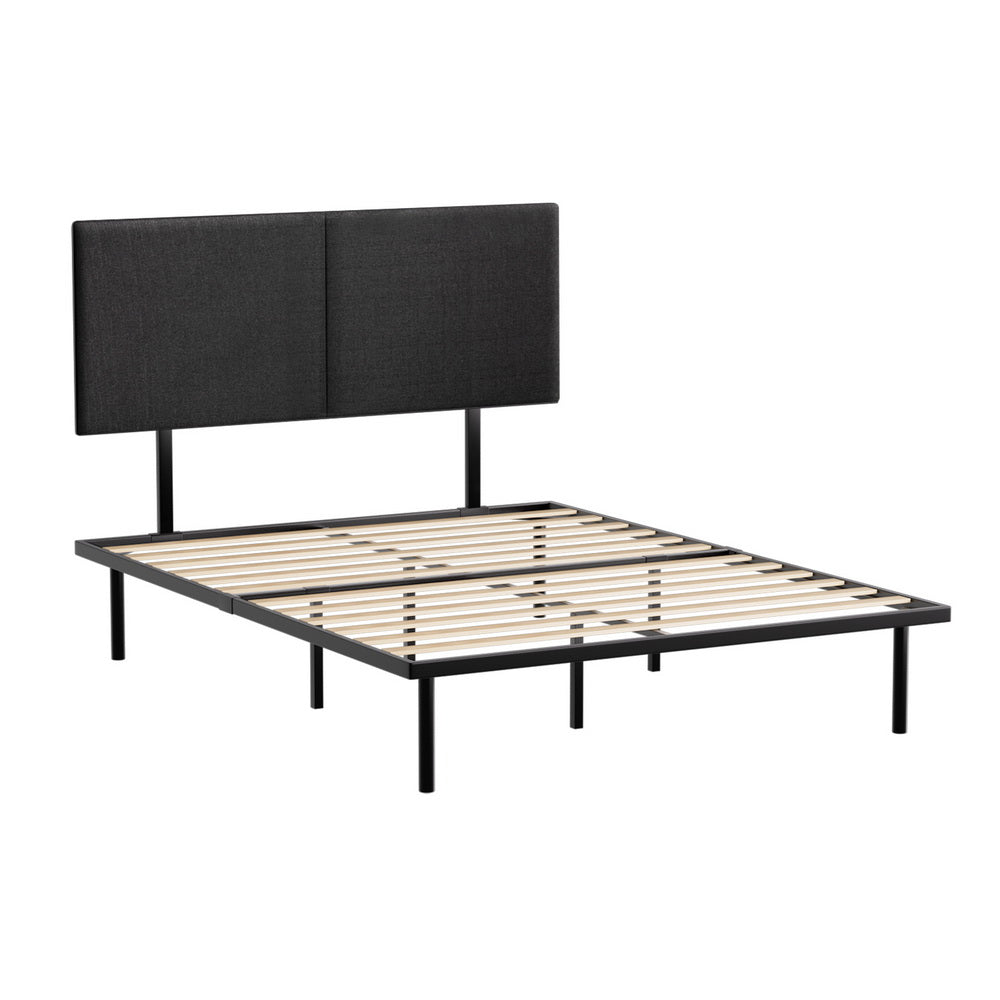 Artiss NOR Black Queen Metal Bed Frame MBED-C-NOR-Q-BK-AB