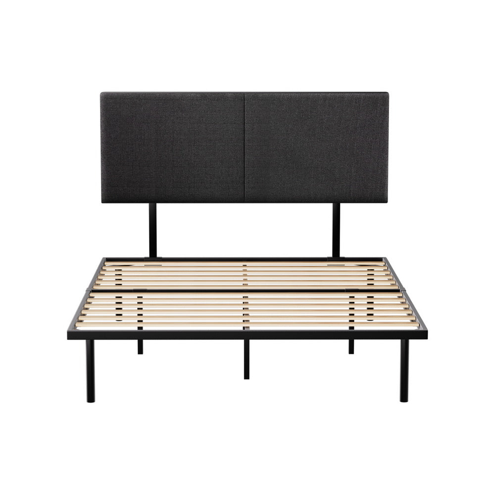 Artiss NOR Black Queen Metal Bed Frame MBED-C-NOR-Q-BK-AB