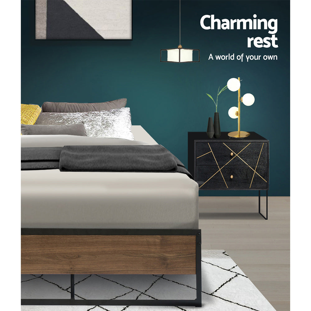 Artiss Bed Frame Metal Bed Frame Bed Base OSLO - King Single