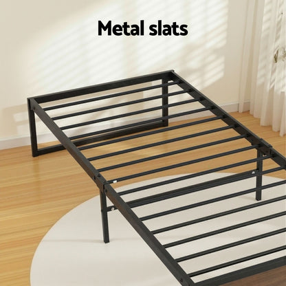 Artiss Bed Frame Metal Frame King Single Bed Base 2 Drawers OSLO MBED-C-OSLO-KS-DRAW