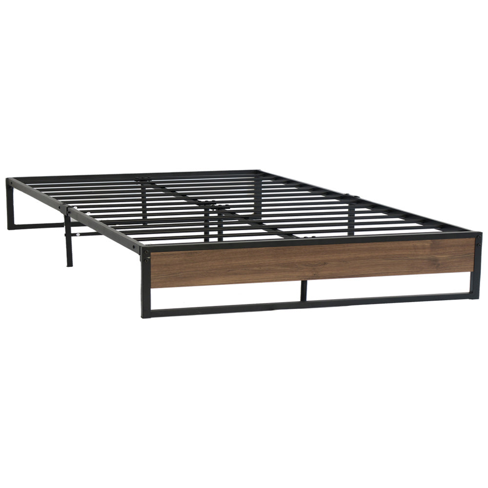 Artiss Bed Frame Metal Bed Frame Bed Base OSLO - Queen MBED-C-OSLO-Q-BK
