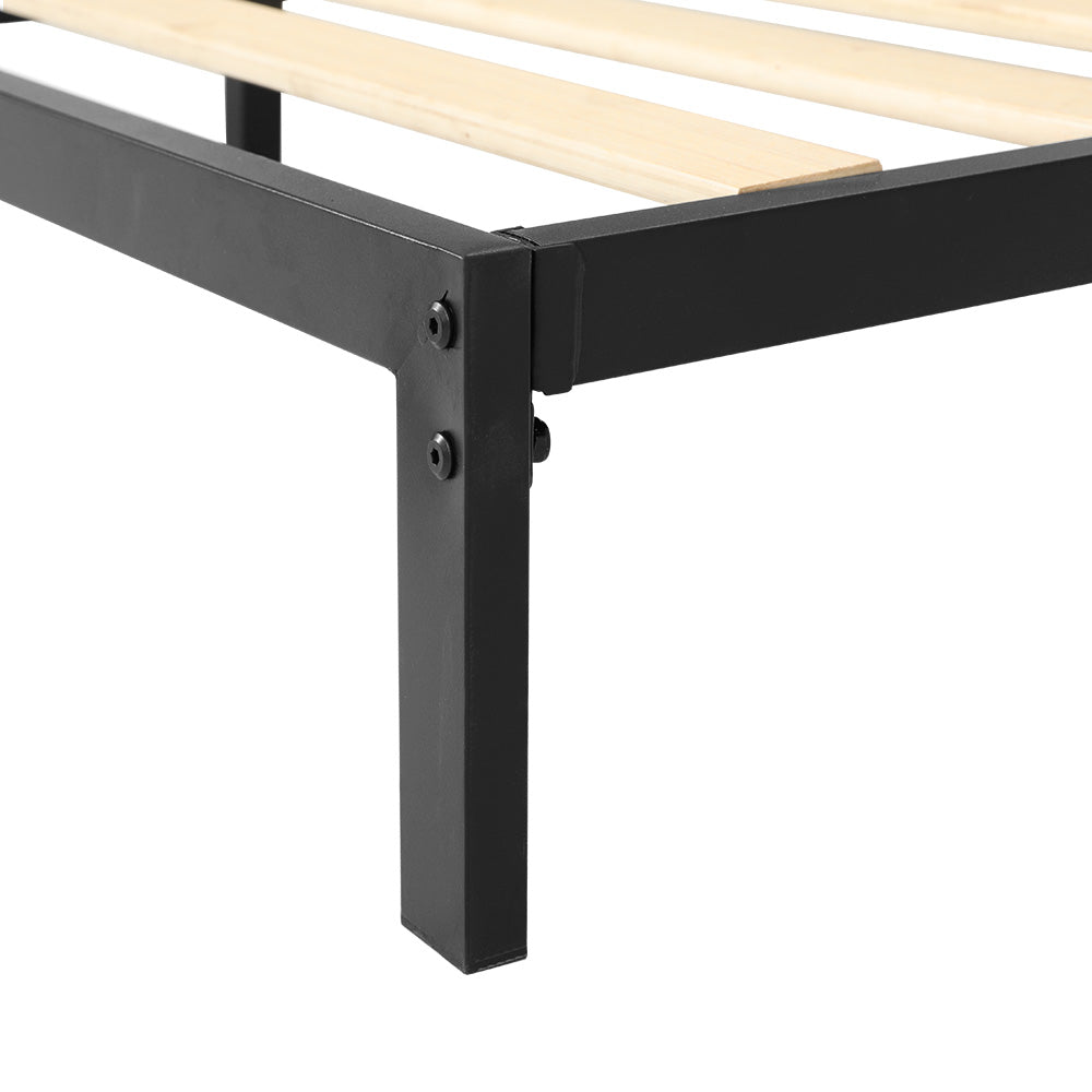 Artiss Bed Frame Queen Size Metal Frame PADA MBED-C-PADA-Q-BK-AB