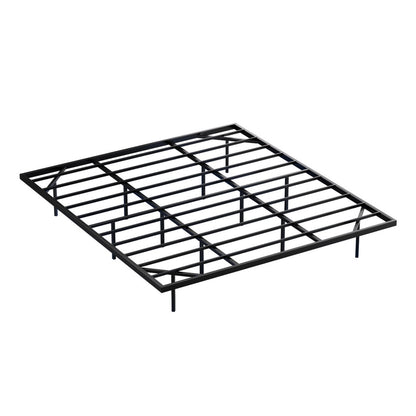 Artiss King Bed Frame,Floating Metal Bed Frame with Smart LED Lights - Sturdy Metal Platform Bed Base, Silent MBED-C-RAY-K