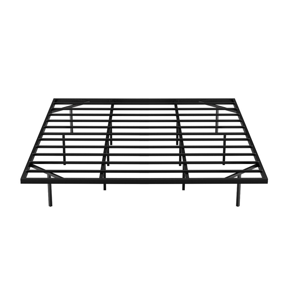 Artiss RAY Black King Floating LED Metal Bed Frame MBED-C-RAY-K