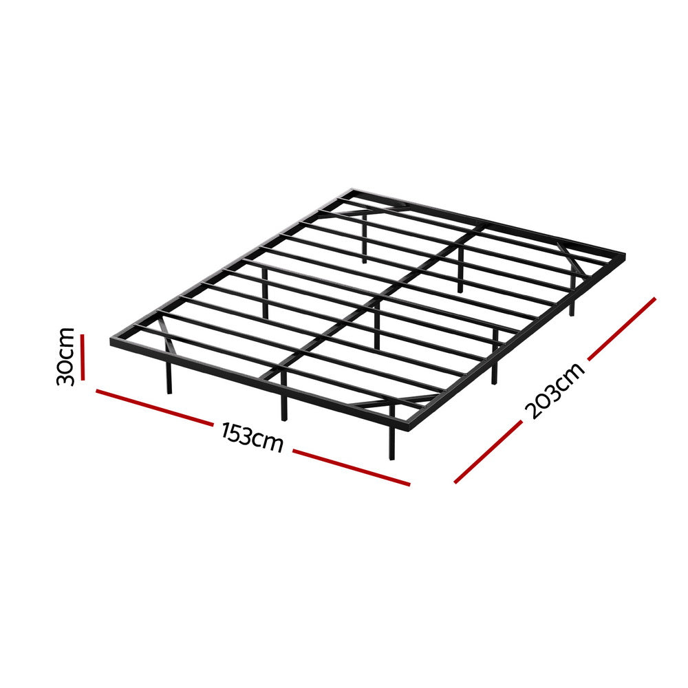 Artiss Queen Bed Frame,Floating Metal Bed Frame with Smart LED Lights - Sturdy Metal Platform Bed Base, MBED-C-RAY-Q