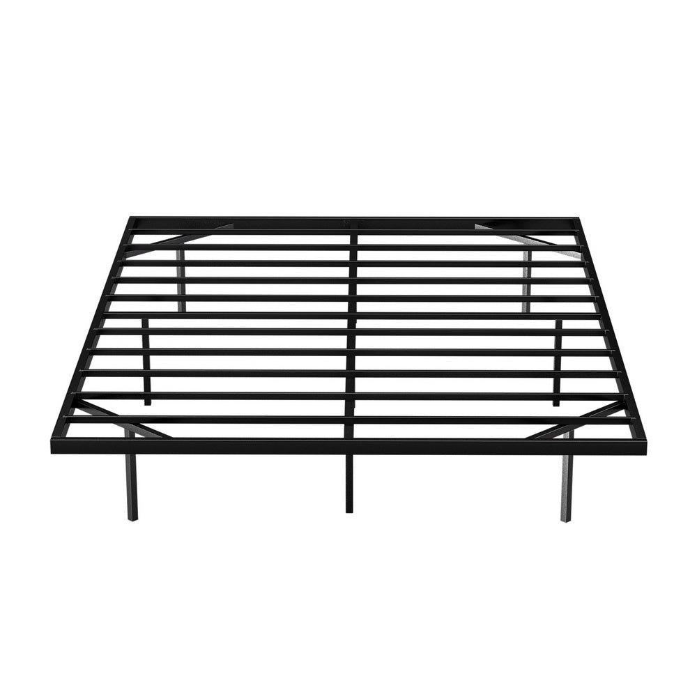 Artiss Queen Bed Frame,Floating Metal Bed Frame with Smart LED Lights - Sturdy Metal Platform Bed Base, MBED-C-RAY-Q