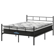 Artiss Bed Frame Double Metal Bed Frames SOL with Mattress MBED-C-SOL-0907-D