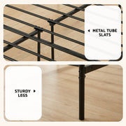 Artiss Bed Frame Double Metal Bed Frames SOL with Mattress MBED-C-SOL-0907-D