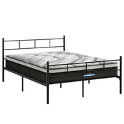 Artiss Bed Frame Double Metal Bed Frames SOL with Mattress MBED-C-SOL-0907-D