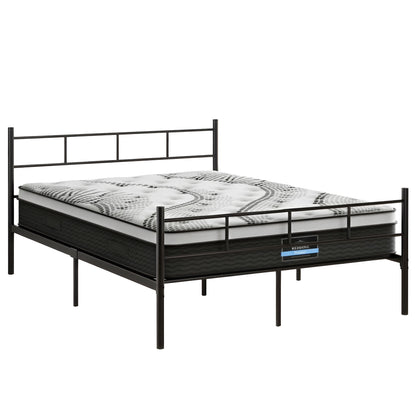 Artiss Bed Frame Double Metal Bed Frames SOL with Mattress MBED-C-SOL-0907-D