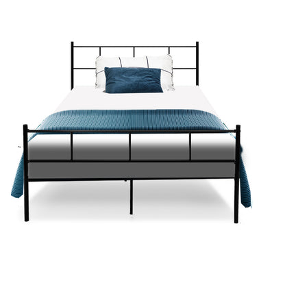 Artiss Bed Frame King Single Metal Bed Frame SOL MBED-C-SOL-KS-BK