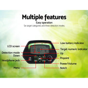 Metal Detector 220MM Deep Sensitive Waterproof Pinpointer Treasure Hunter Shovel MDETECTOR-C-2007-GC1037-P