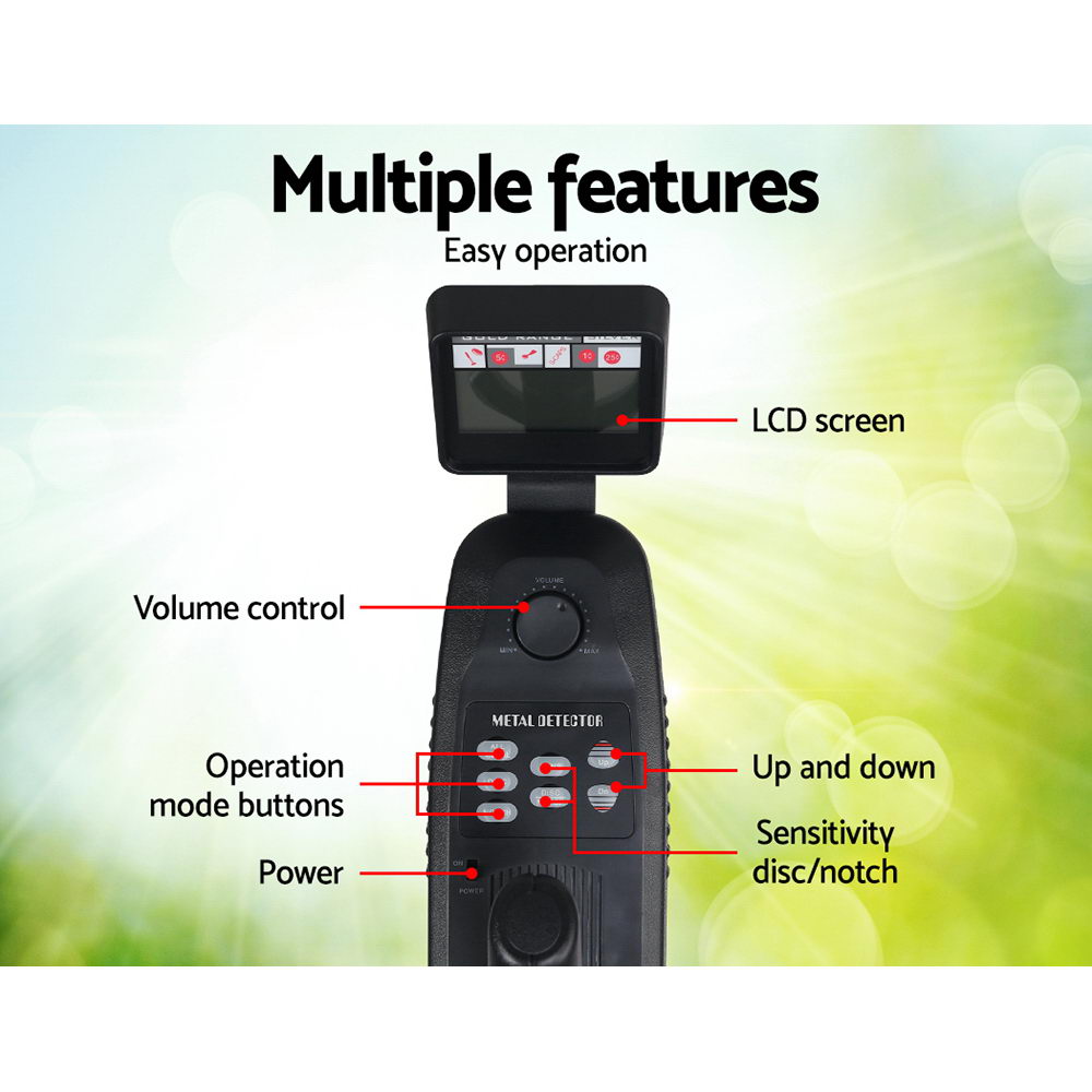 Metal Detector 180MM Deep Sensitive Waterproof Treasure Hunter Gold Digger MDETECTOR-C-GC1010