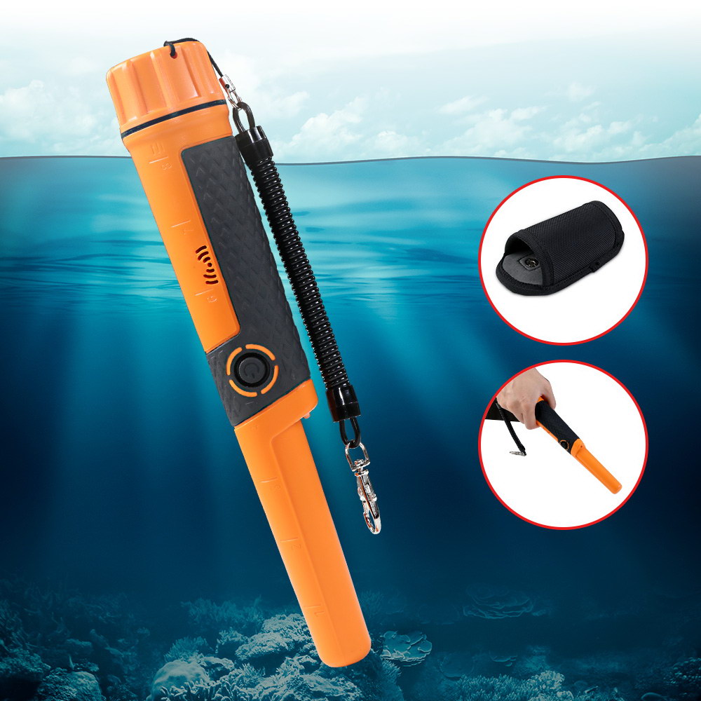 Metal Detector 40MM Sensitive Handheld Pinpointer Waterproof Automatic Hunter Orange MDETECTOR-C-GC2006