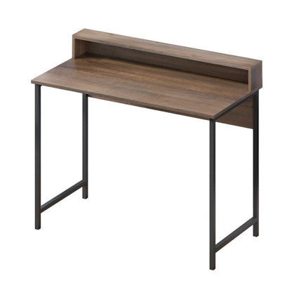 Artiss Computer Desk Shelf Oak 100CM MET-DESK-002-BK-OA