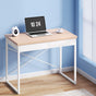 Artiss Computer Desk Drawer Storage Oak 100CM MET-DESK-118-OA