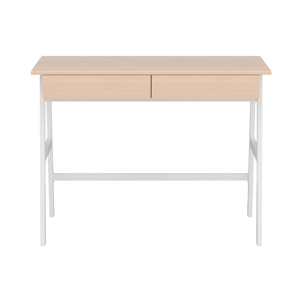 Artiss Computer Desk Drawer Cabinet Oak 100CM MET-DESK-308-OA