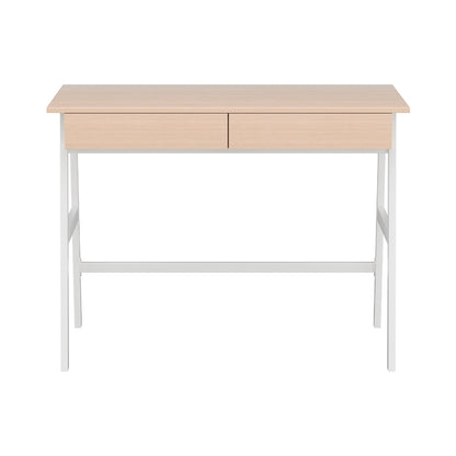 Artiss Computer Desk Drawer Cabinet Oak 100CM MET-DESK-308-OA