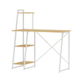 Artiss Computer Desk Bookshelf Storage Oak 100CM MET-DESK-4T-OAK