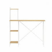 Artiss Computer Desk Bookshelf Storage Oak 100CM MET-DESK-4T-OAK