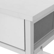 Artiss Computer Desk Drawer Shelves Study Table 120CM White MET-DESK-CD120-WH