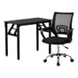 Artiss Computer Desk Mesh Office Chair Set Foldable Home Study Table Black MET-DESK-FD-80-2004-BK