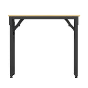 Artiss Computer Desk Laptop Table Bookshelf Desk Storage Rack Office Study Oak MET-DESK-FD-80-OAK