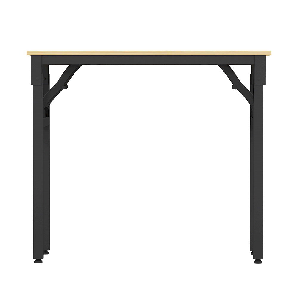 Artiss Computer Desk Laptop Table Bookshelf Desk Storage Rack Office Study Oak MET-DESK-FD-80-OAK