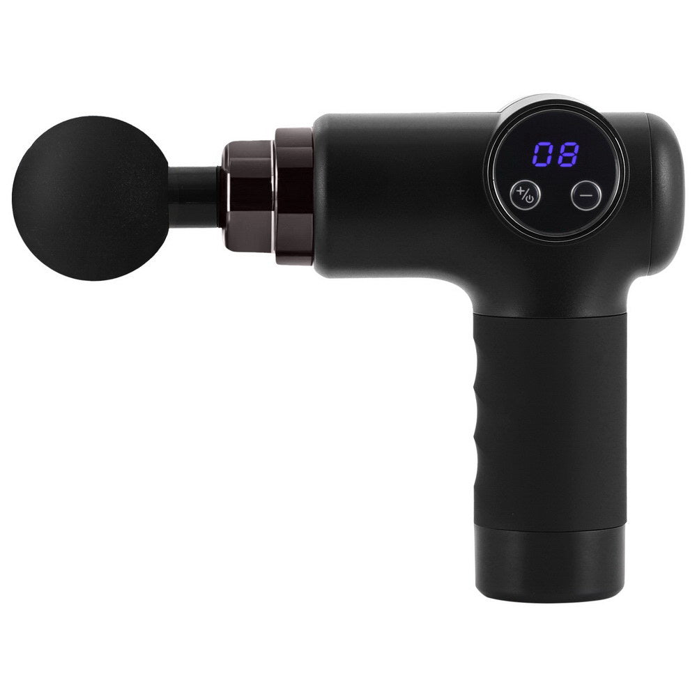 Everfit Massage Gun 8 Speed 4 Heads Vibration Muscle Massager Chargeable Black MG-B-1500-4H-BK