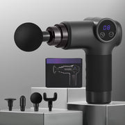 Everfit Massage Gun 8 Speed 4 Heads Vibration Muscle Massager Chargeable Black MG-B-1500-4H-BK