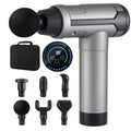 Everfit Massage Gun 30 Speed 6 Heads Vibration Muscle Massager Chargeable Black MG-B-2000-6H-BK