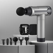 Everfit Massage Gun 30 Speed 6 Heads Vibration Muscle Massager Chargeable Black MG-B-2000-6H-BK
