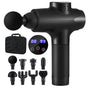 Everfit Massage Gun 30 Speed 8 Heads Vibration Muscle Massager Chargeable Black MG-B-2500-8H-BK