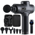 Everfit Massage Gun 30 Speed 6 Heads Vibration Muscle Massager Chargeable Black MG-M2-BK