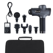 Everfit Massage Gun 30 Speed 6 Heads Vibration Muscle Massager Chargeable Grey MG-M2-CB