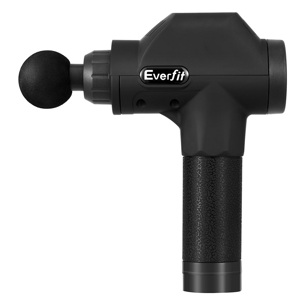 Everfit Massage Gun 30 Speed 8 Heads Chargeable Black MG-M2600-BK