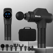 Everfit Massage Gun 30 Speed 8 Heads Chargeable Black MG-M2600-BK